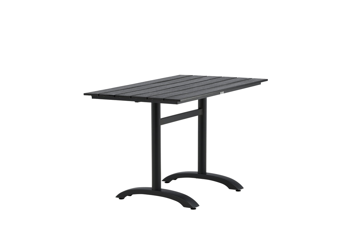 Havemadbord Salento - 120x90 cm i Sort med en bordplade af Aintwood