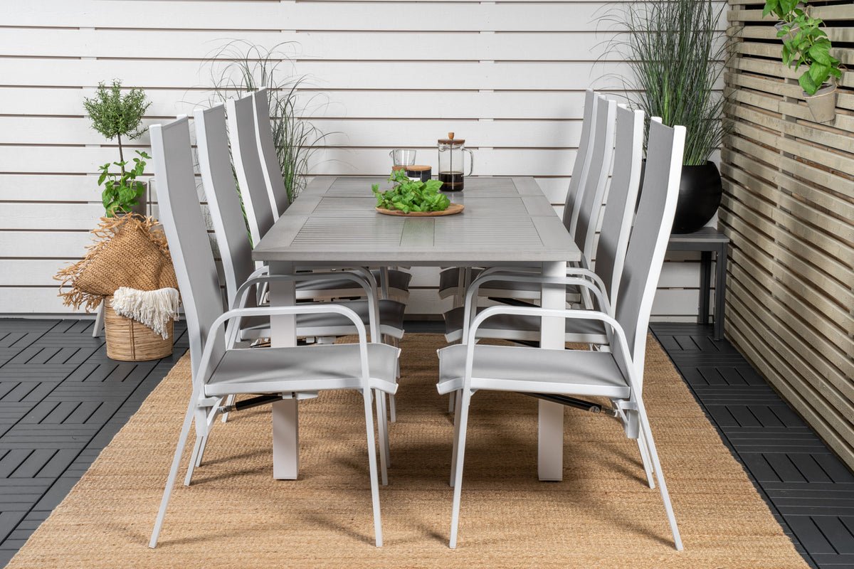 2 stk. sæt - Havestol Bossa i Textilene/Aluminium