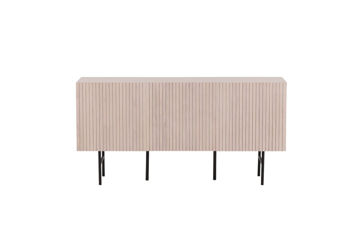 Kommode Elvesta – 150 cm, Whitewash oder Schwarz, Modern Skandi