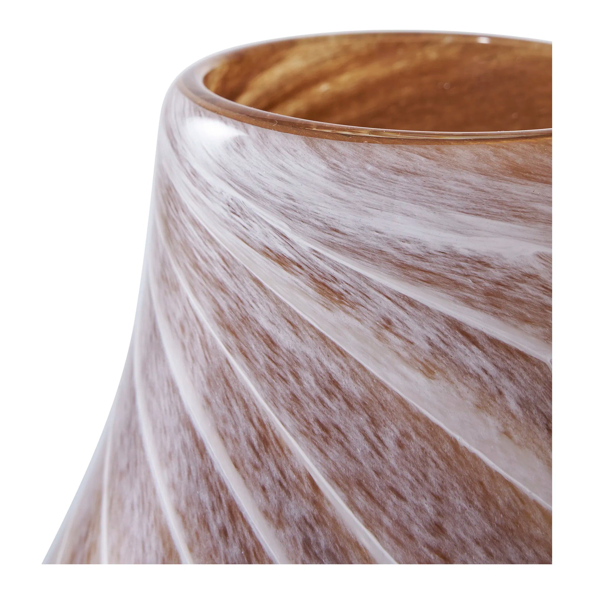Vase „Liora“ – glas i varm brun tone