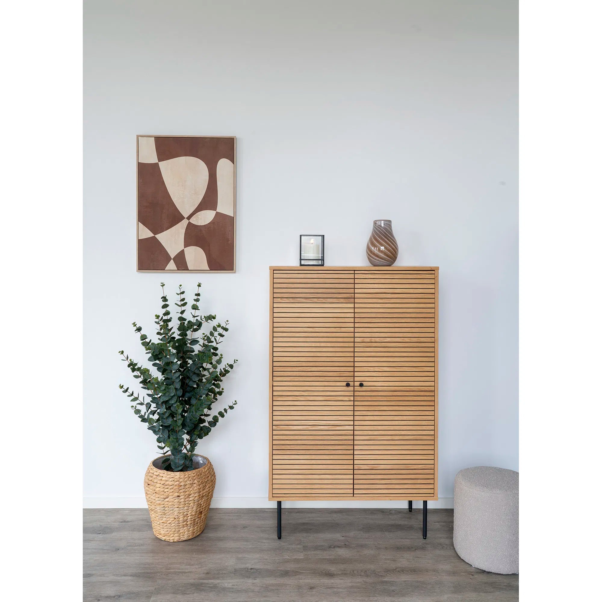 Vase „Liora“ – glas i varm brun tone