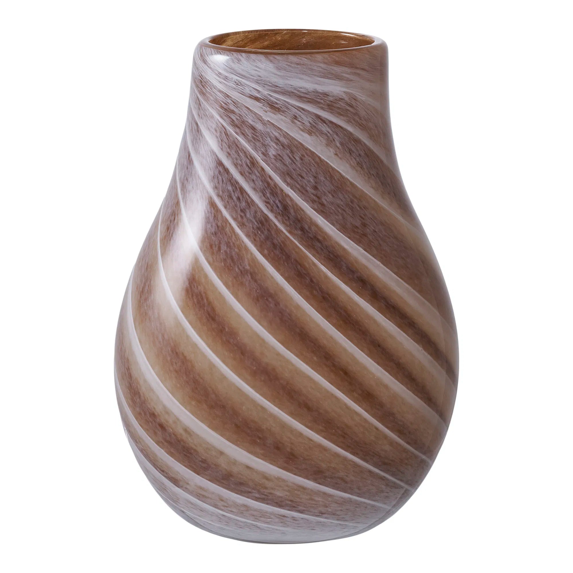 Vase „Liora“ – glas i varm brun tone