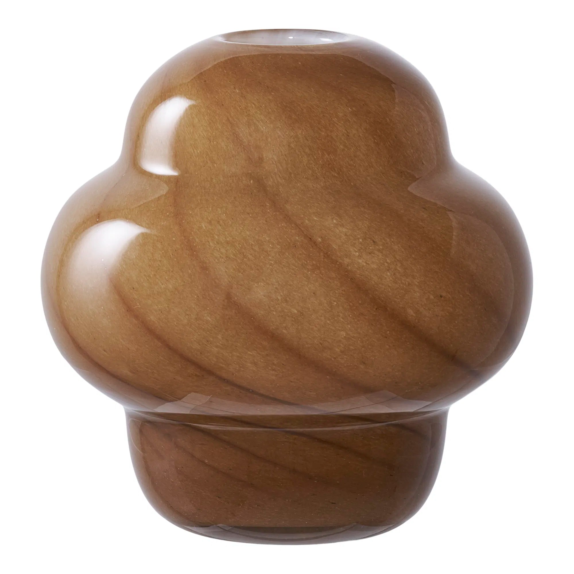 Vase Nivora – Glas, Brun, 17 cm