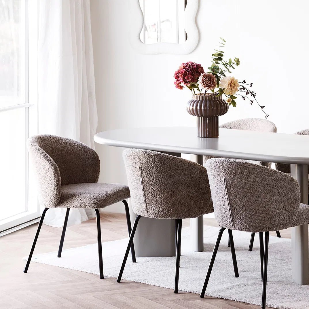 Vase „Orion“ – Mundblæst glas i Brun
