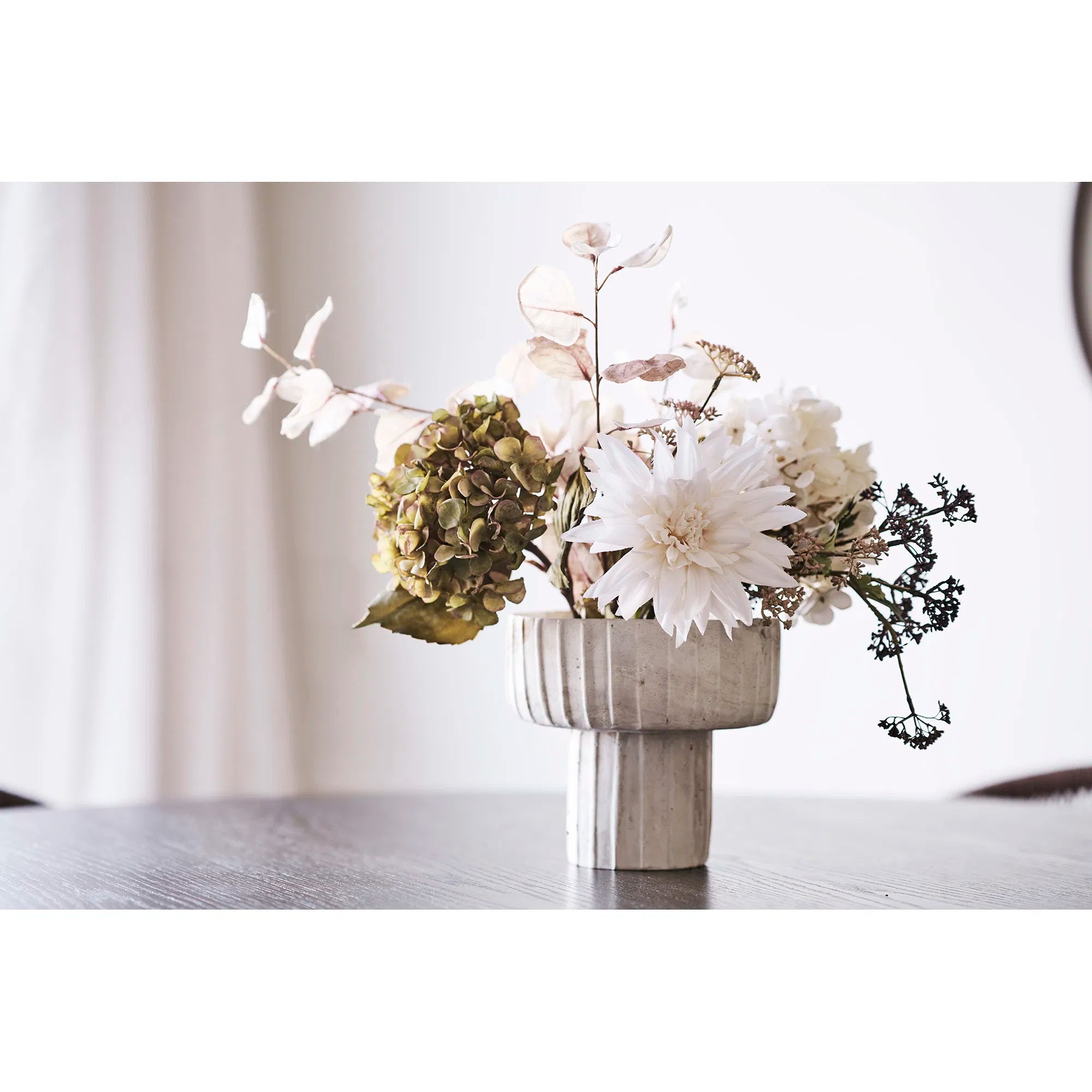 Vase Solana – Beige-Brun af cement