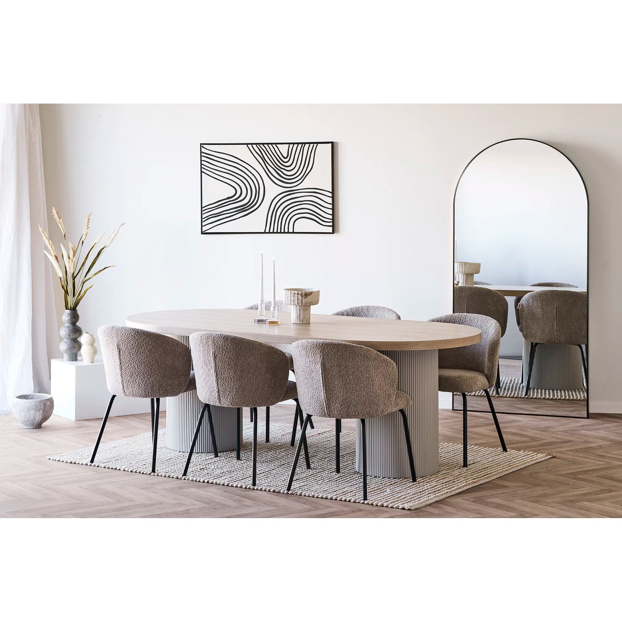 Vase Solana – Beige-Brun af cement