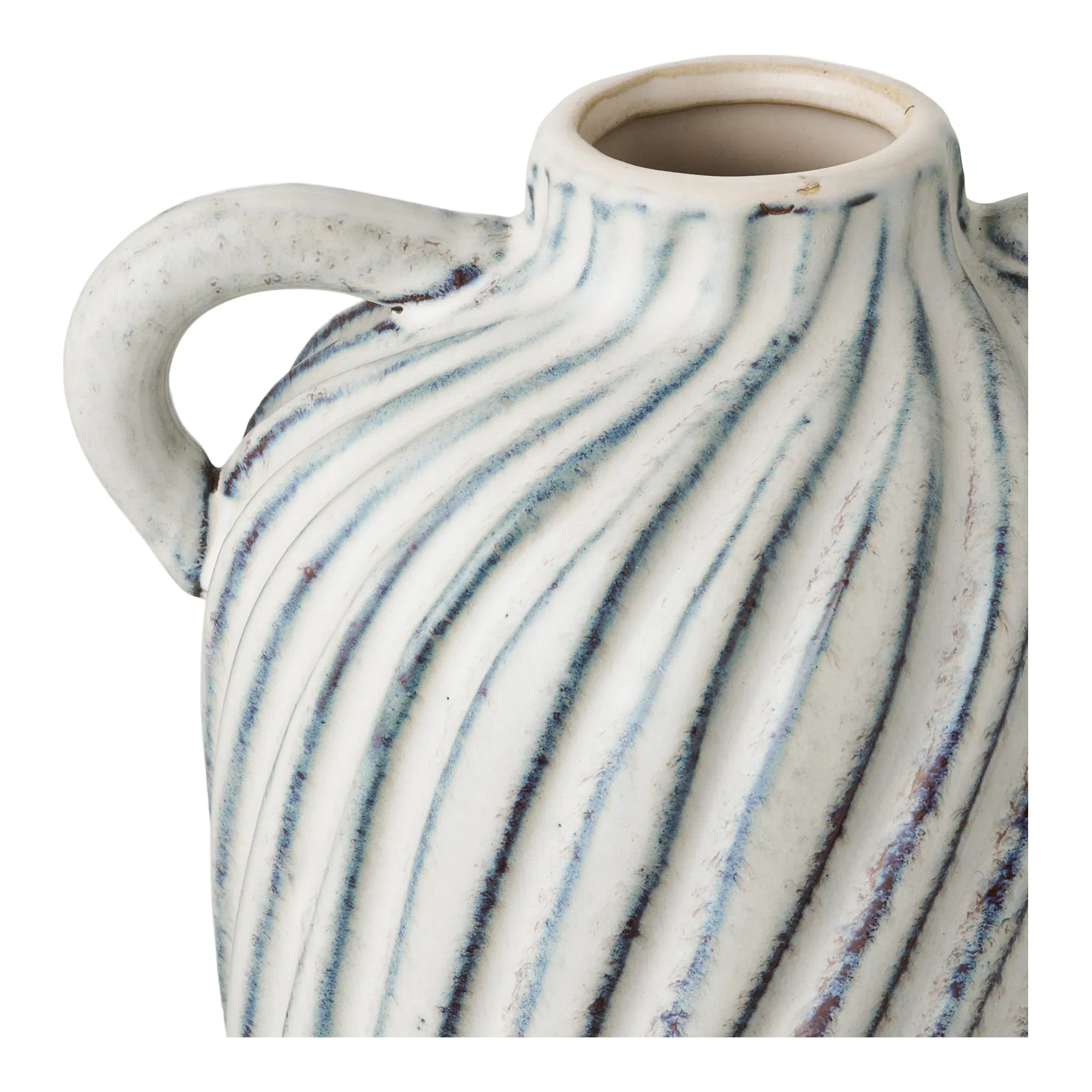 Vase Linea Blu – Keramikvase med håndtag