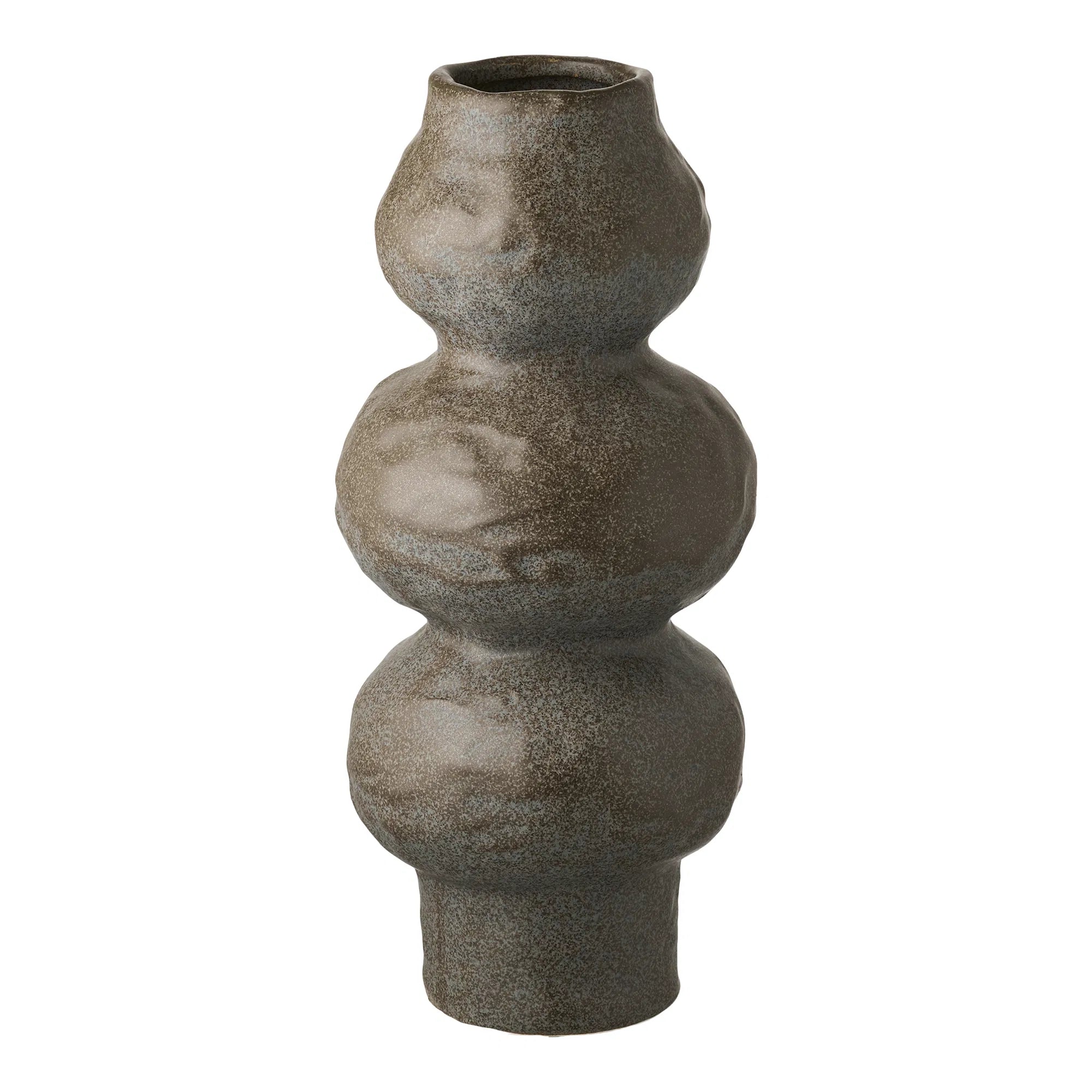 Vase Liora – Mørkegrå keramik