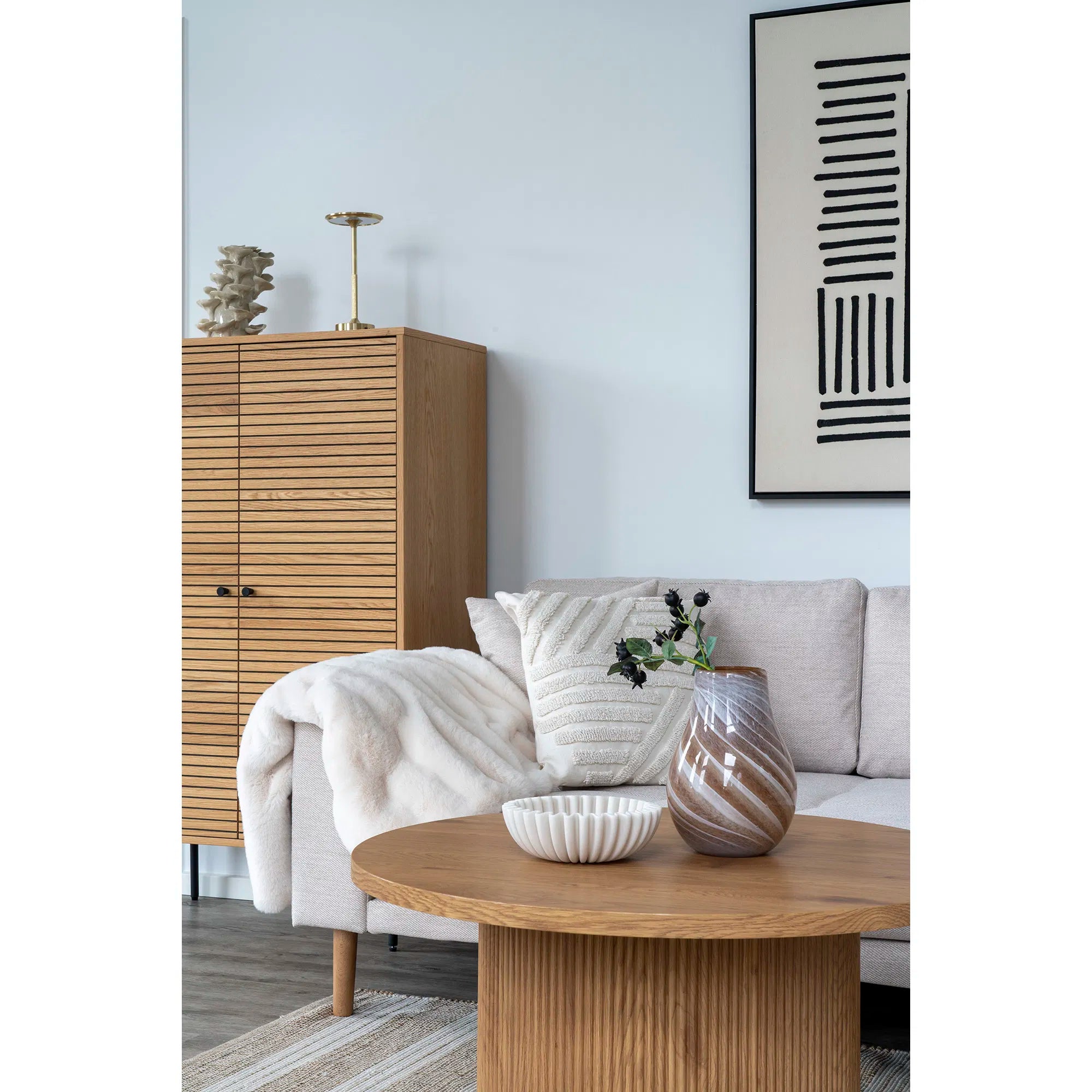 Skål „Mirella“ – Beige Polyresin-design