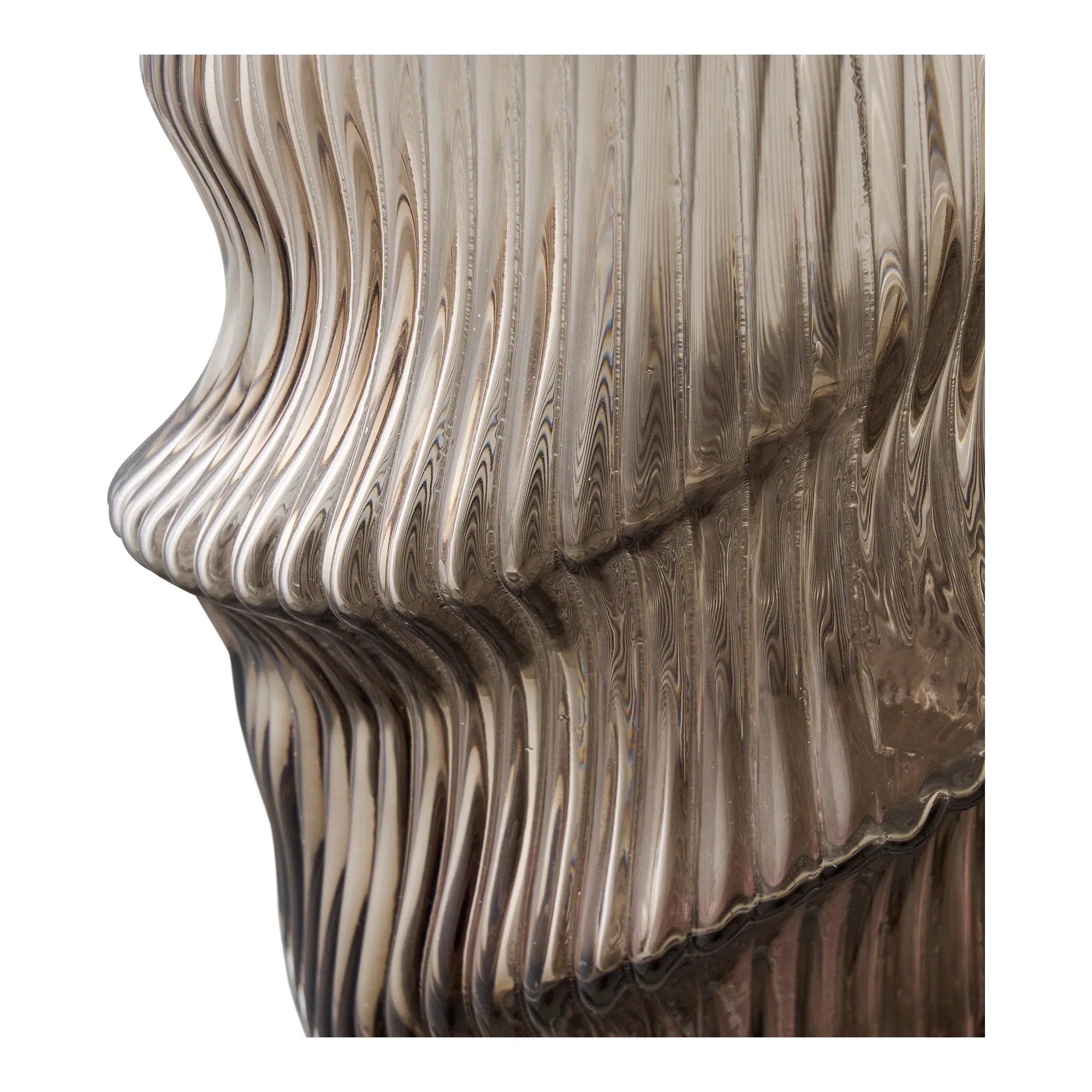 Vase Salmira - elegant glasvase i brun