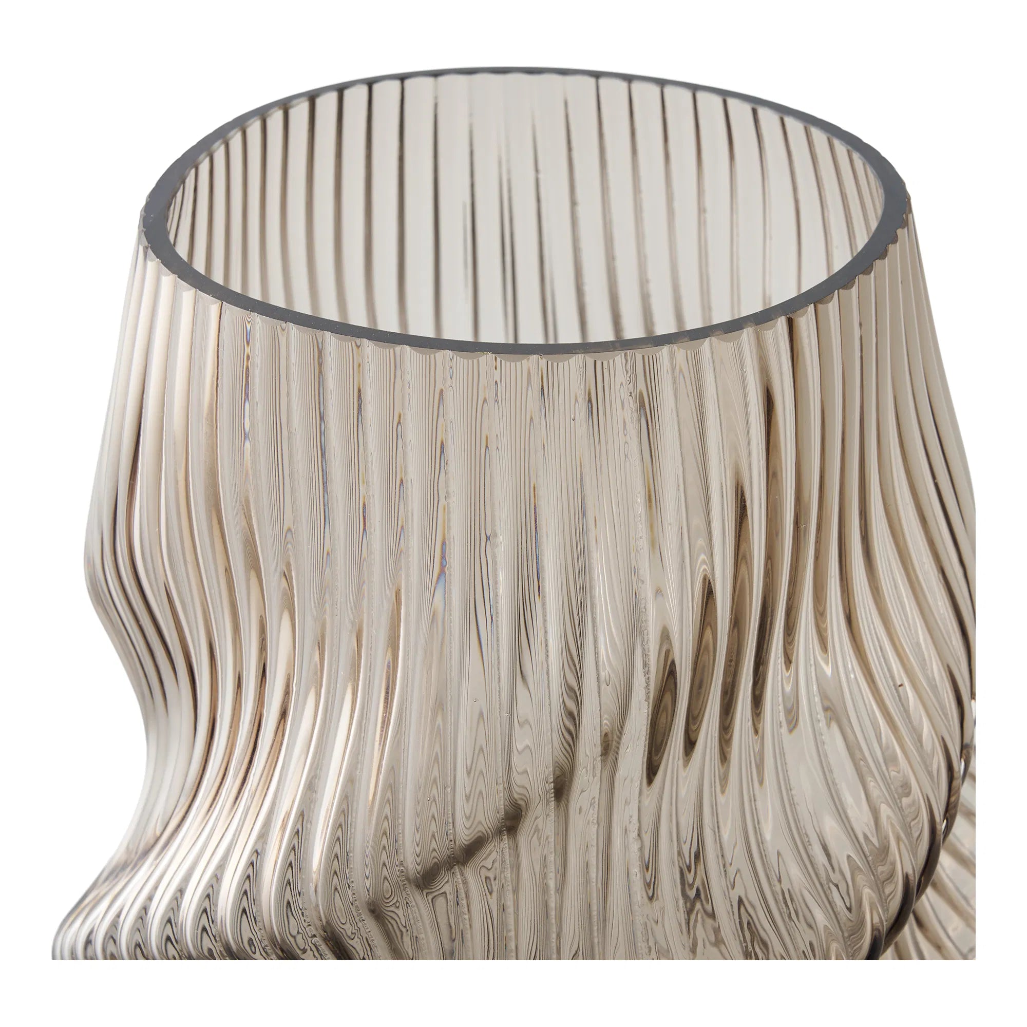 Vase Salmira - elegant glasvase i brun