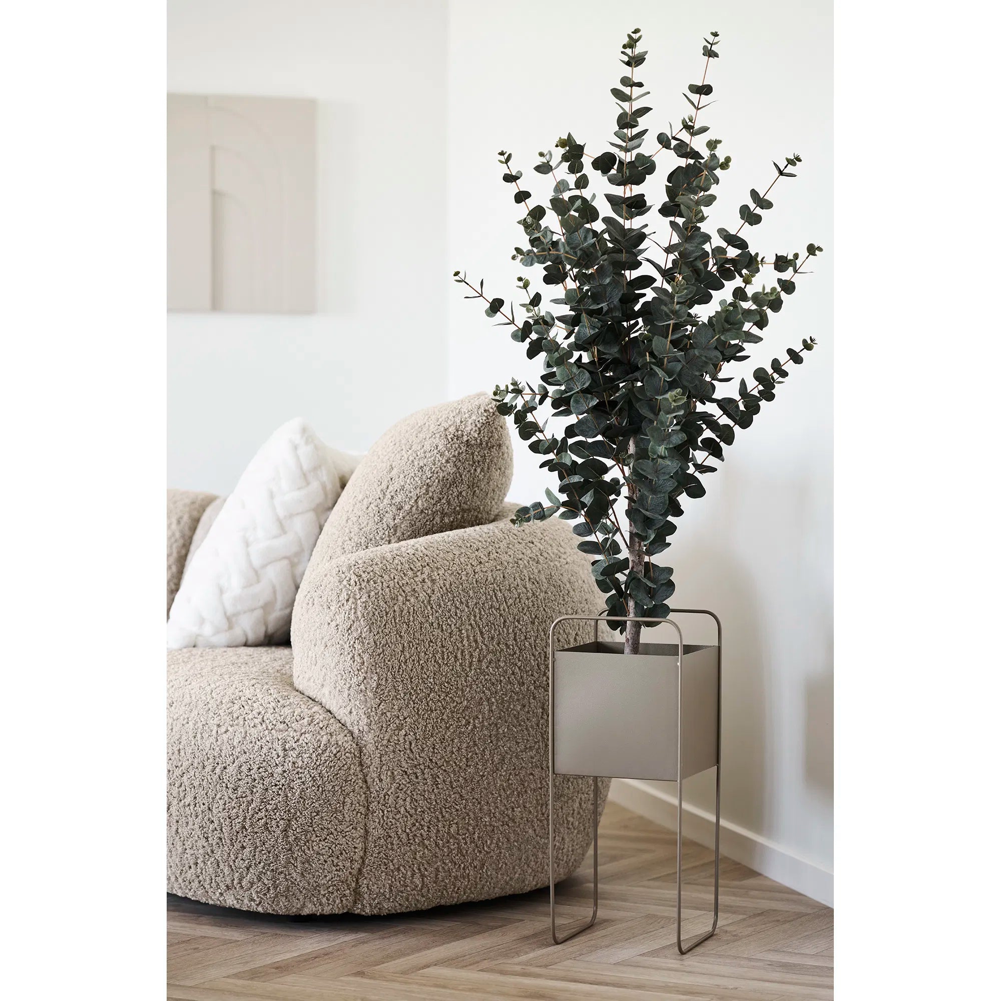 Blumentopf „Marvio“ – Moderne planteholder af brun stål