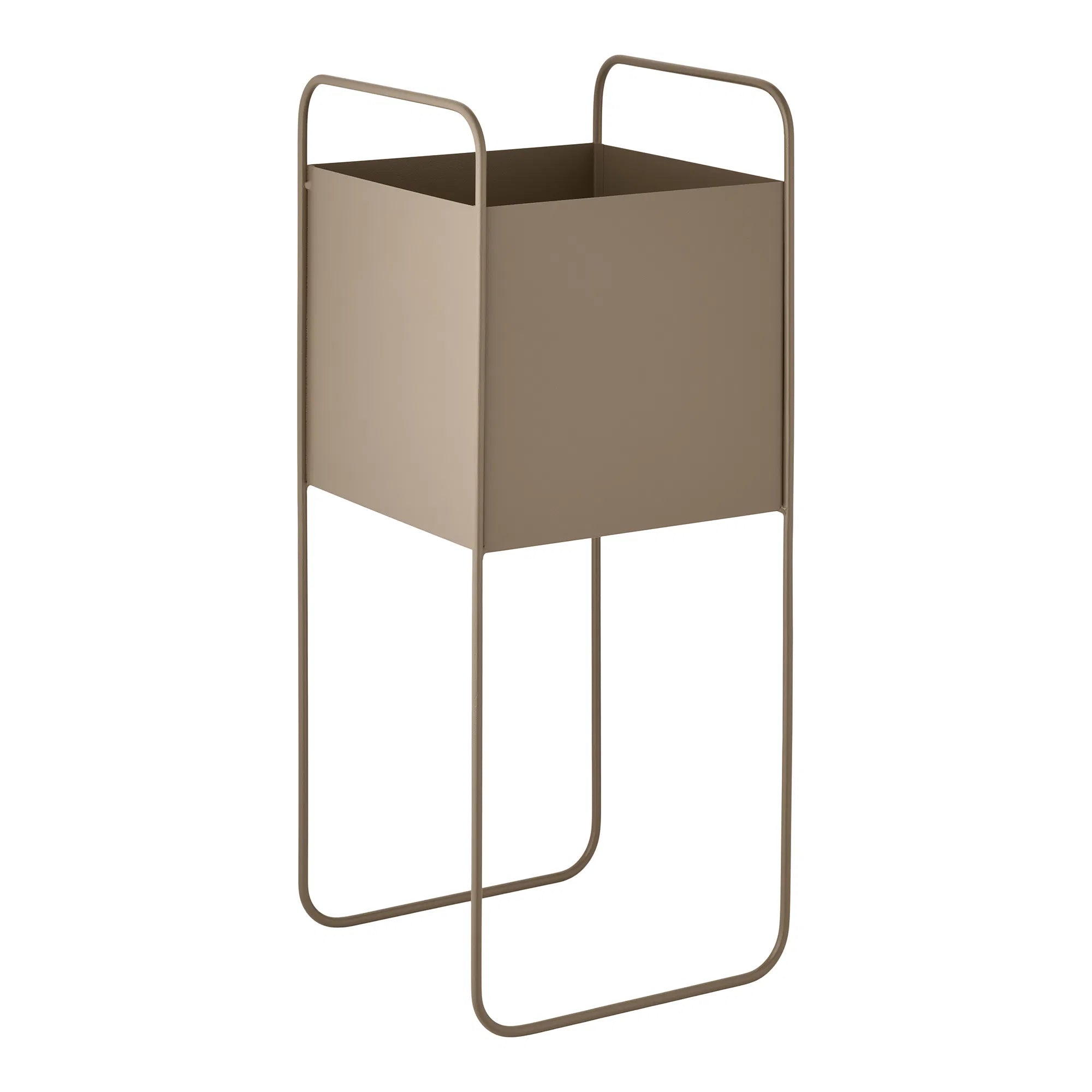 Blumentopf „Marvio“ – Moderne planteholder af brun stål