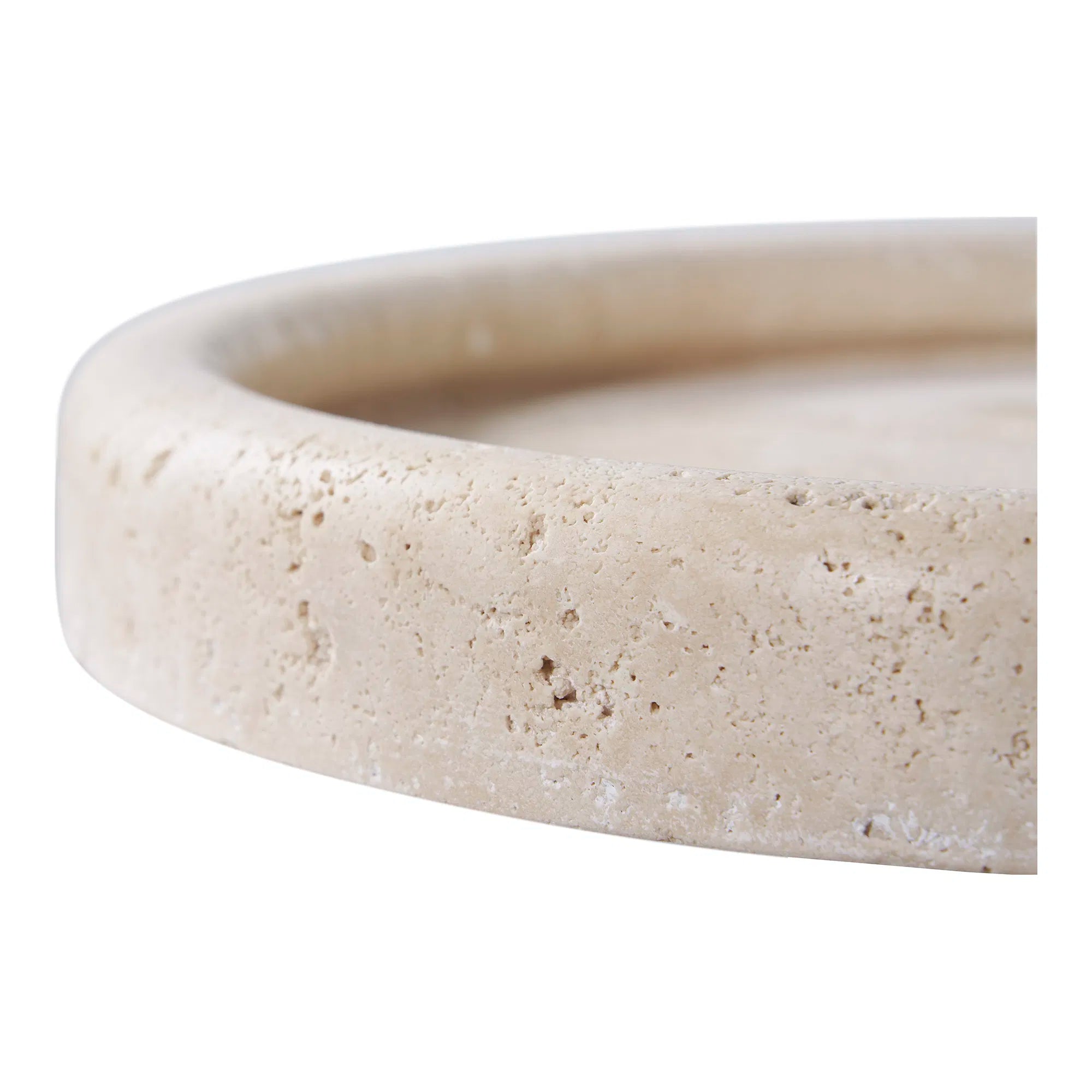 Bakke „Teranova“ – Travertin, Beige (Ø 25,5 cm)
