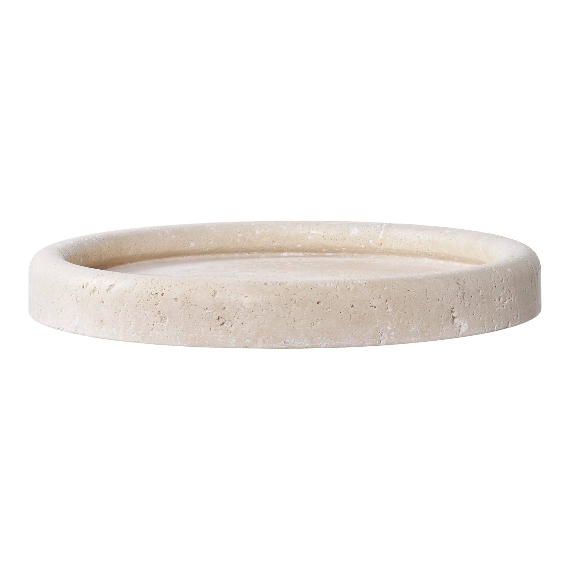 Bakke „Teranova“ – Travertin, Beige (Ø 25,5 cm)