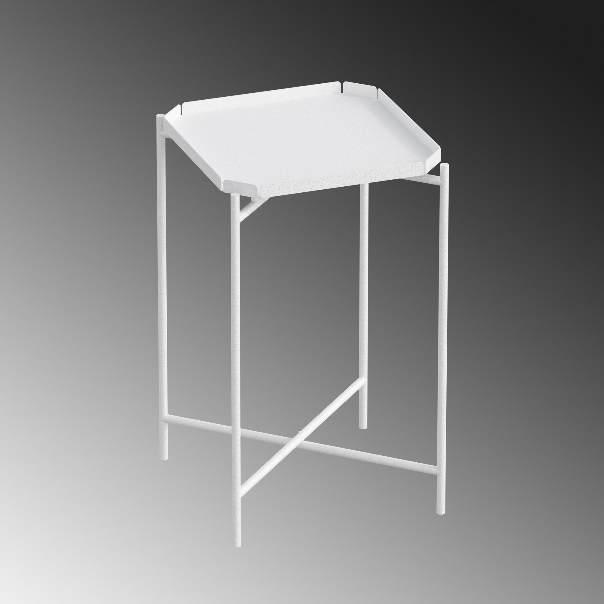 Couchtisch Arvello – Schlichtes Metalldesign in 3 Farben verfügbar