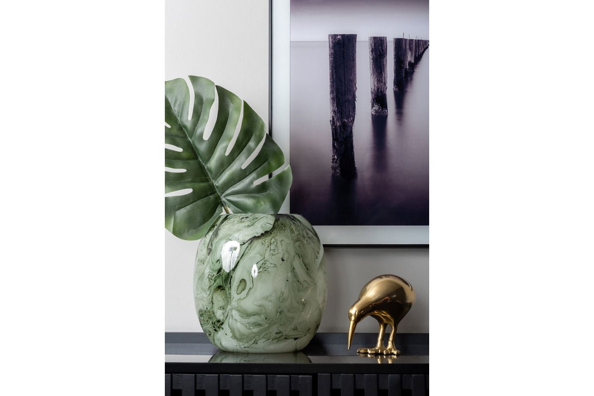 Statue „Kiwi Bird“ – Metall in Goldoptik