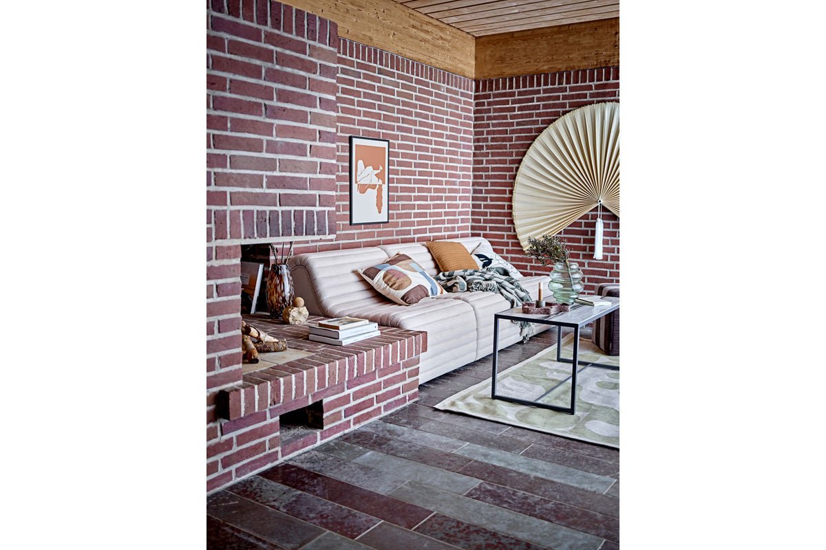 Lounge lænestol Taupe - i moderne retrostil