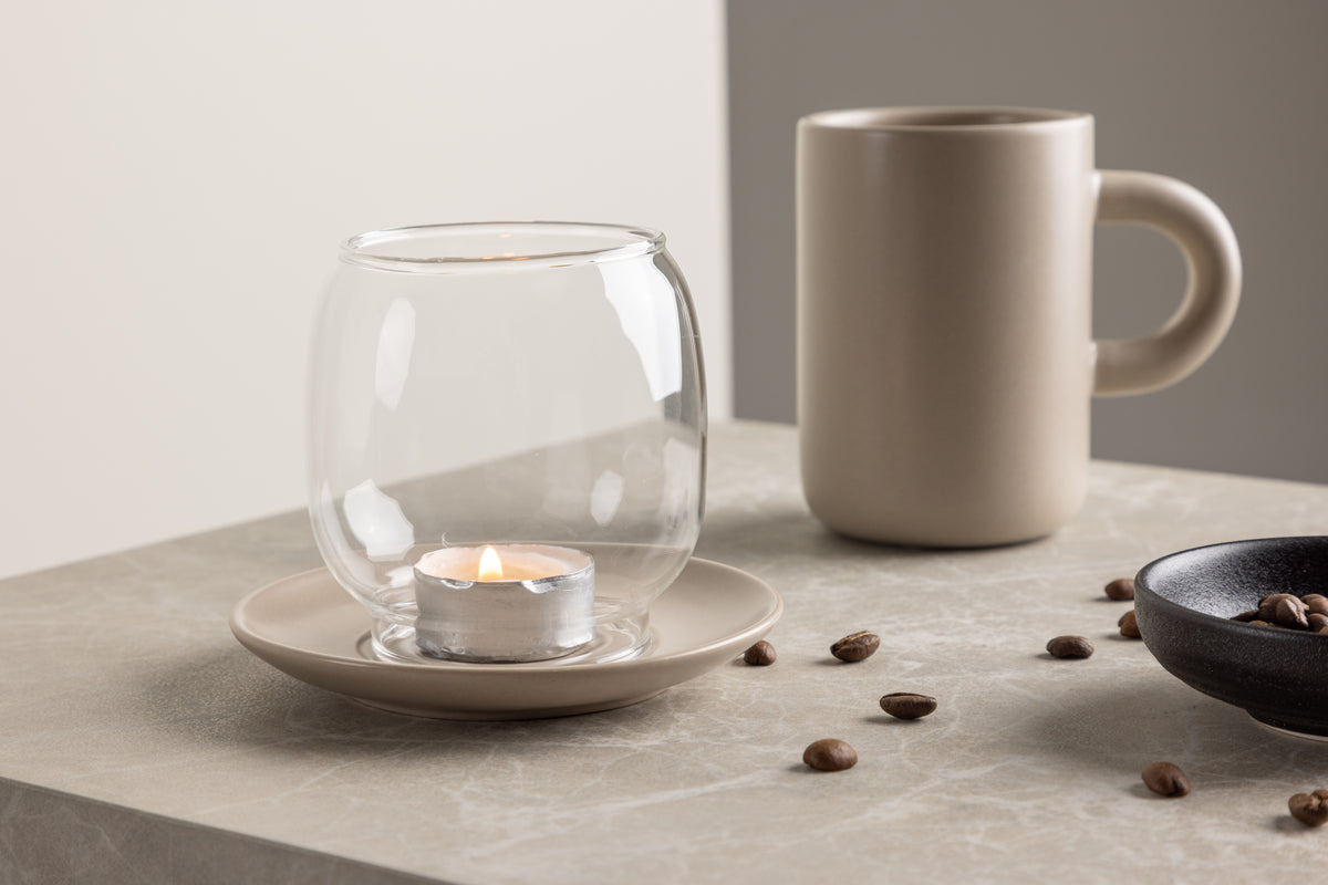 Laterne Nordlicht - lanterne af glas og stentøj