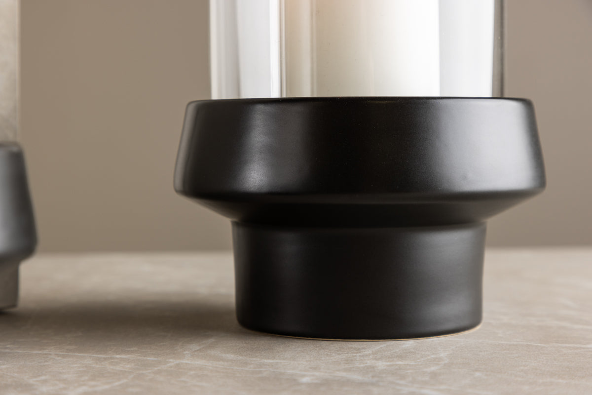 Laterne Flame - lanterne i glas og stentøj i forskellige farver