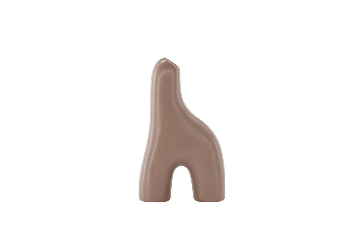 Vase Noara 16 cm – Skulpturelt designobjekt af stentøj