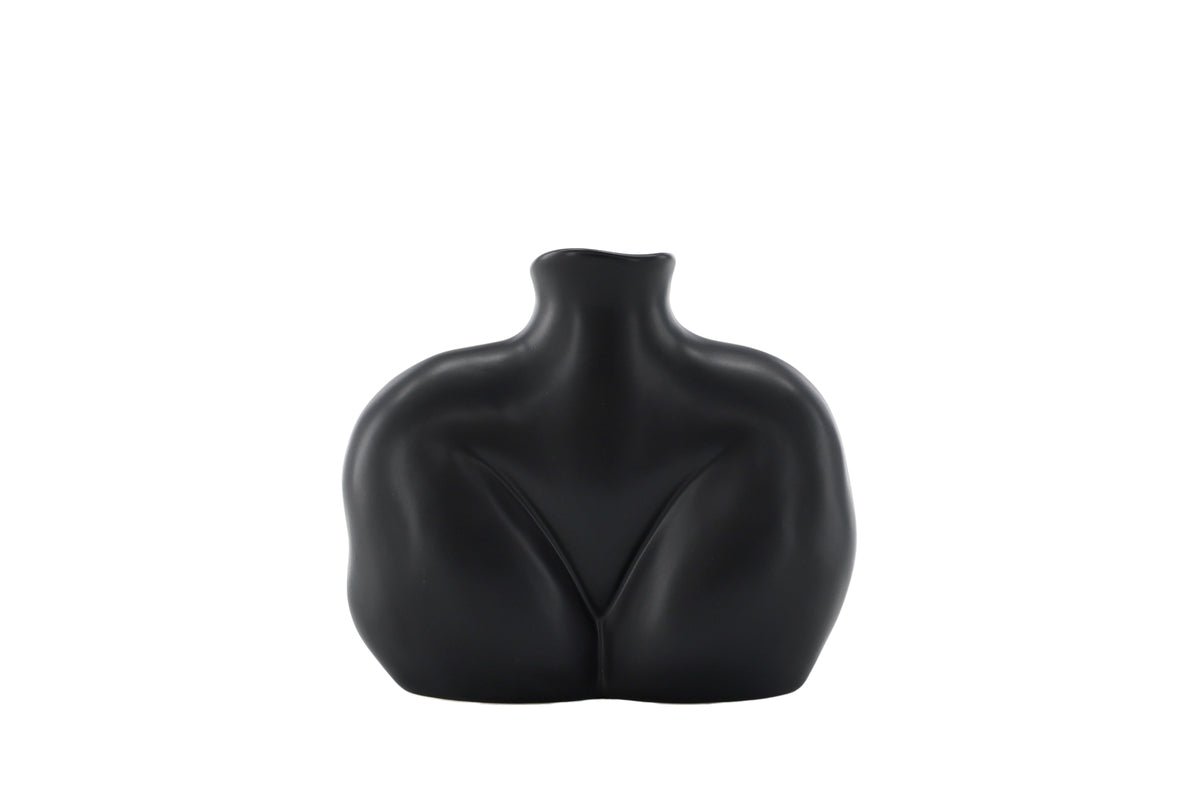 Vase Selara 15 cm – Feminine Eleganz in Schwarz