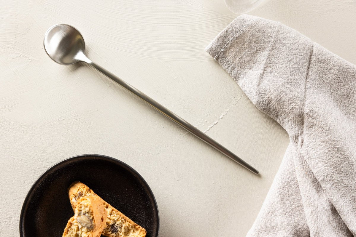 Ske-sæt Emil - af sølvfarvet rustfrit stål