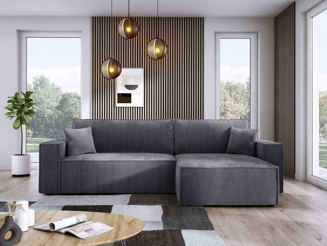 Designer Sofa Velanova mit Schlaffunktion und Stauraum