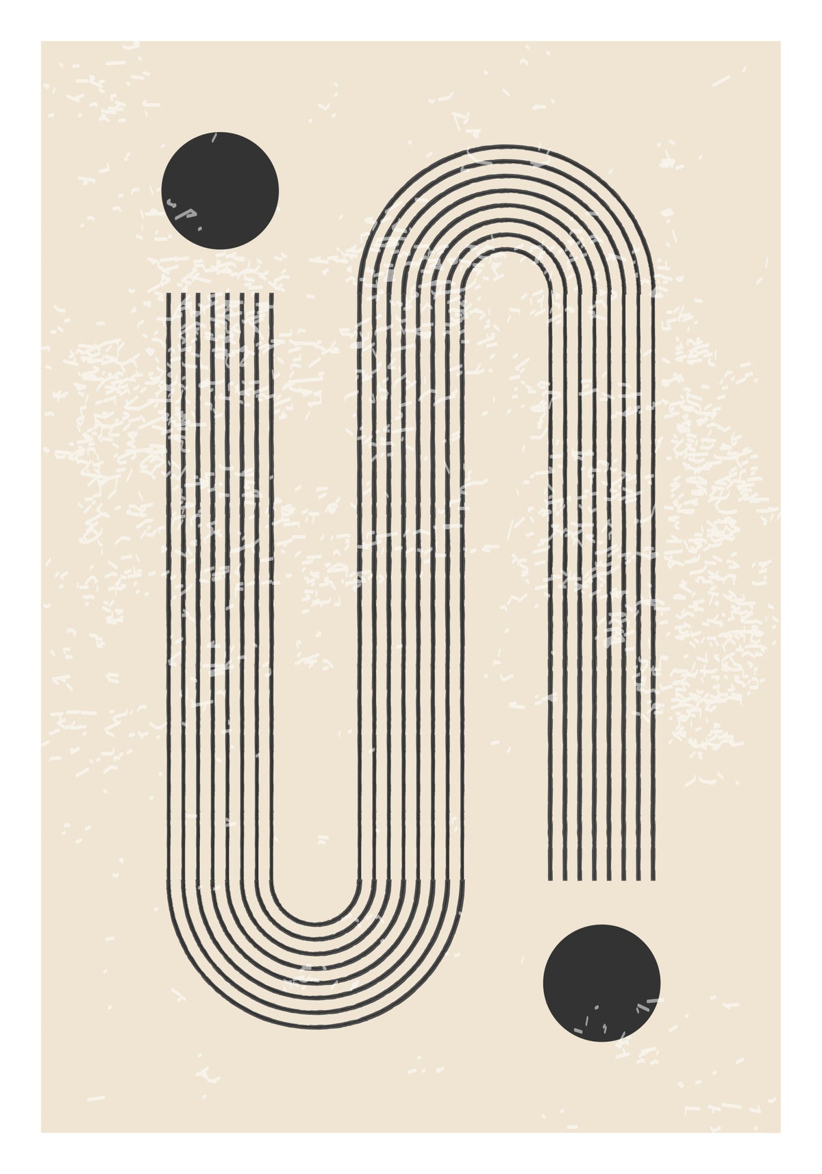 Plakat Strichpunkt af højkvalitetspapir