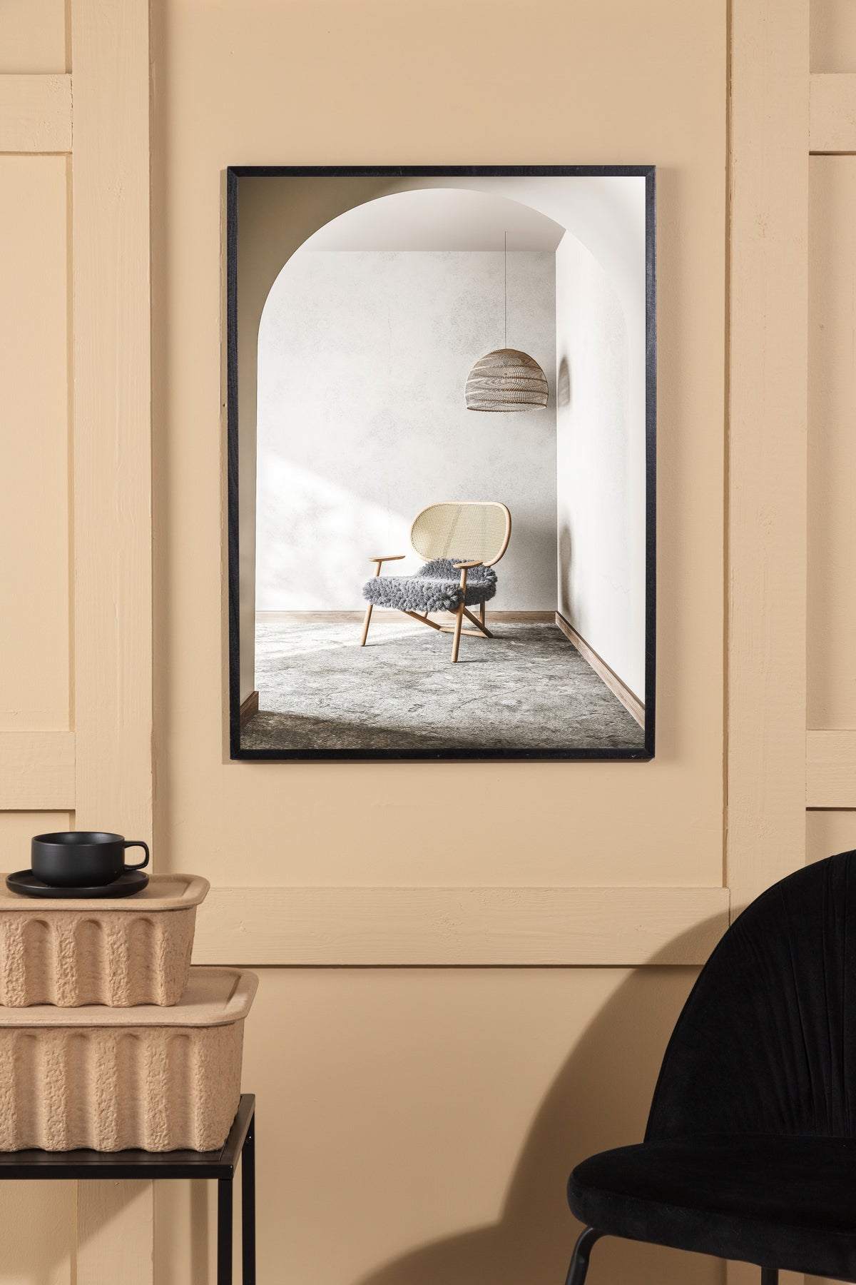 Plakat Fluffy Stol af højkvalitetspapir