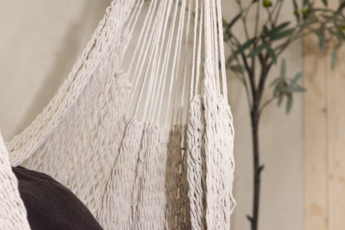 Havesvingstol Lilo - i bomuld i cremehvid