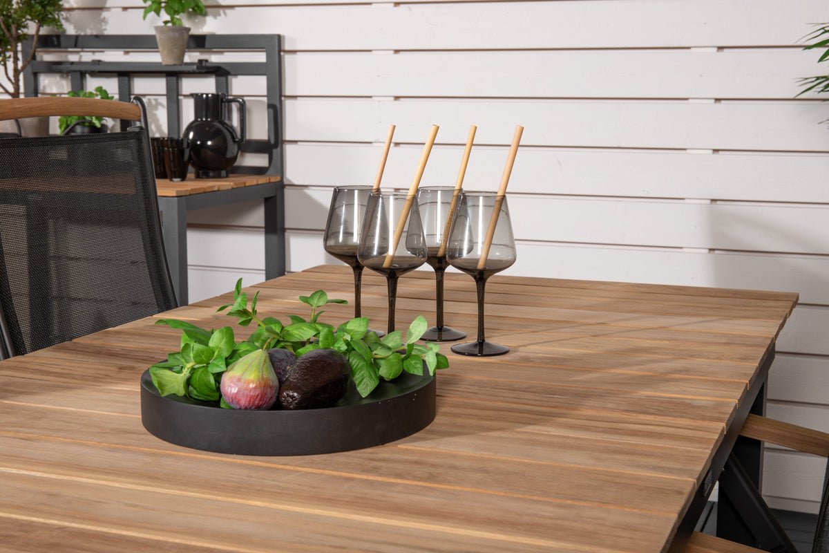 2 stk. sæt - Havestol Clara i Textilene i Sort