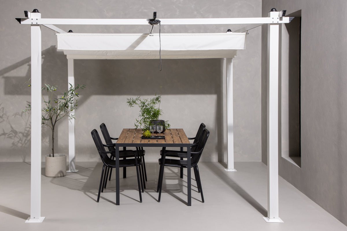 Havepavillon Cleo - med hvidt polyestertag