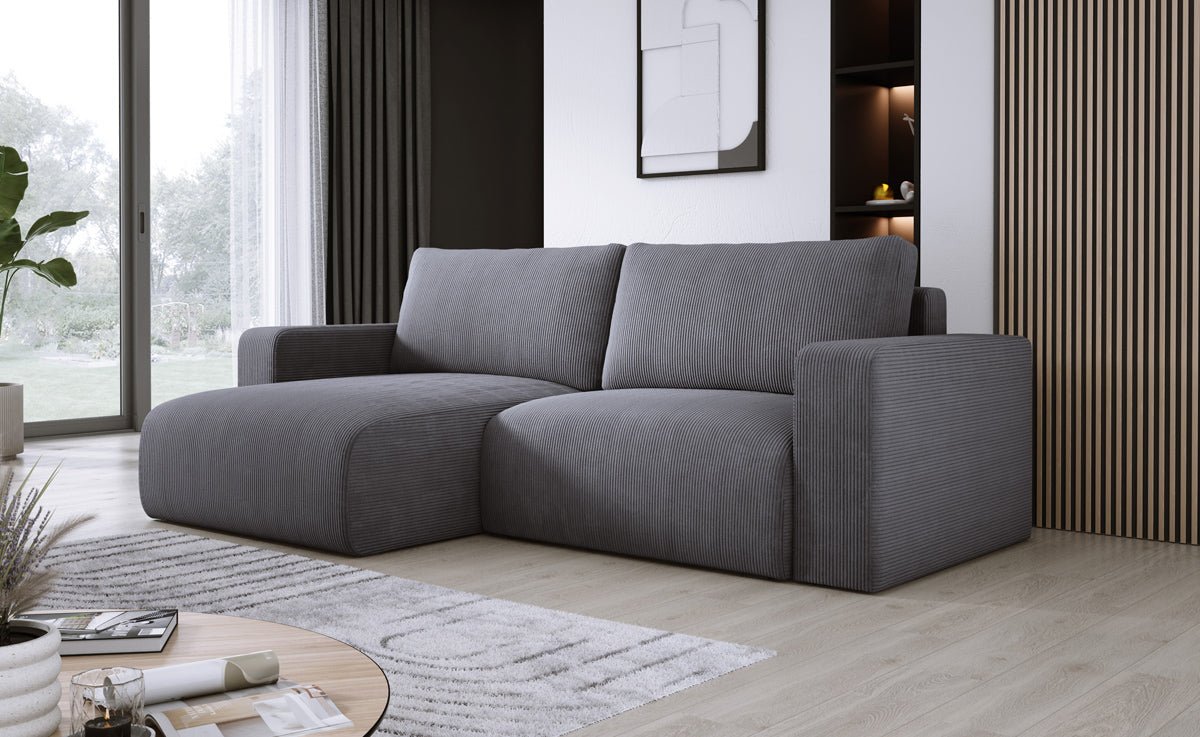 Designer Sofa Carl Cordfløjl med sove- og klapsystem