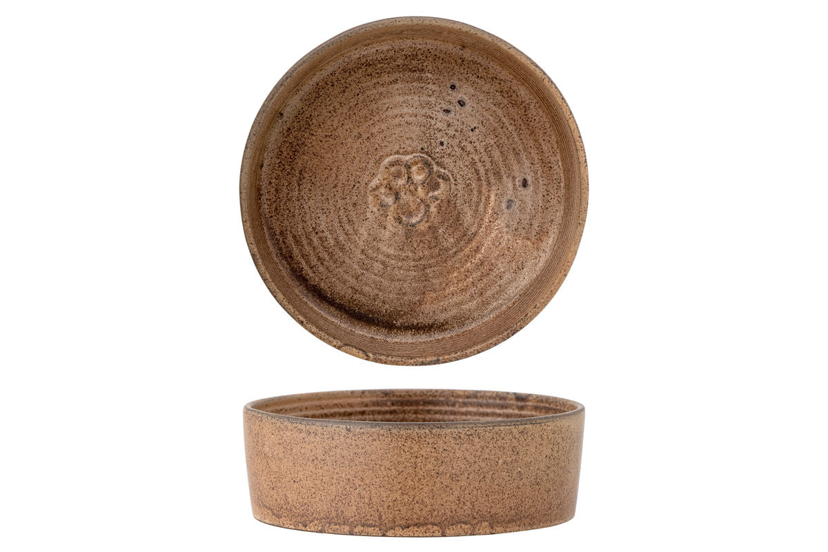 Kæledyrsskål Benni – Stentøj med reaktiv glasur