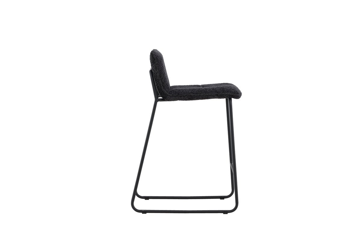 2 stk. sæt - barstole Bombay med bouclé-sæde