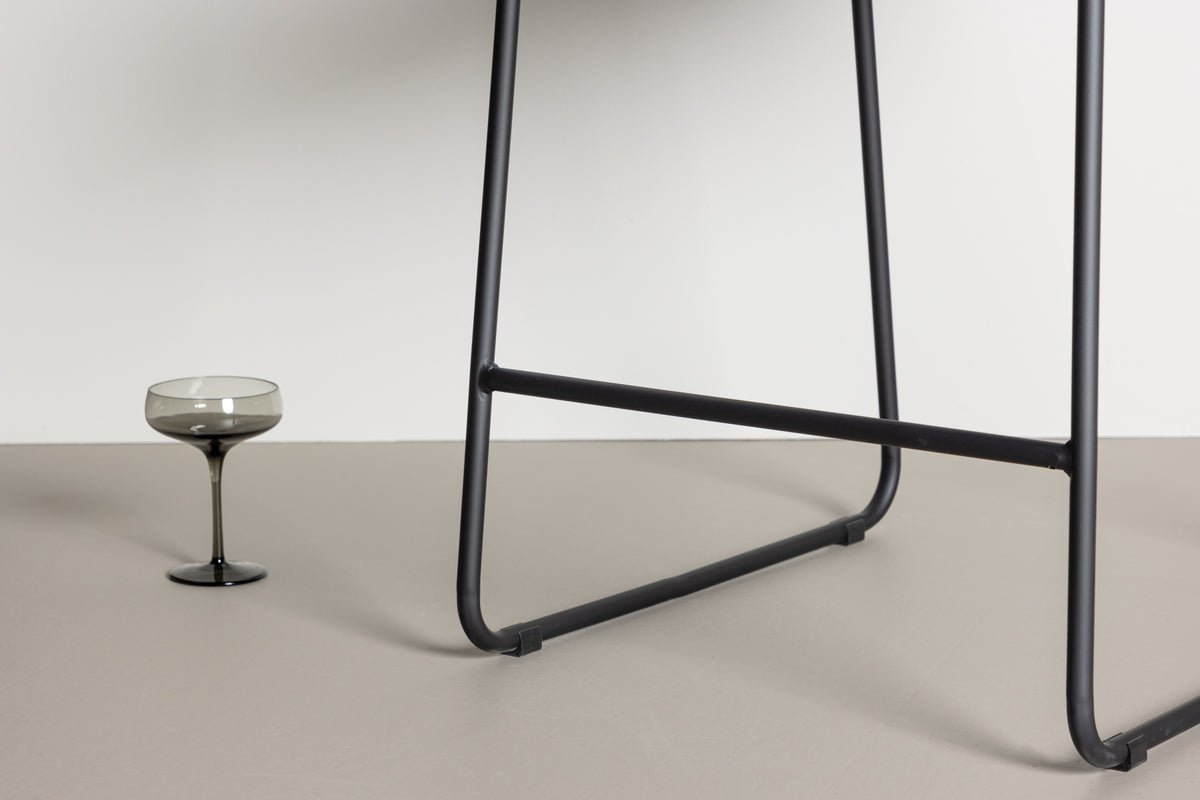 2 stk. sæt - barstole Bombay med bouclé-sæde