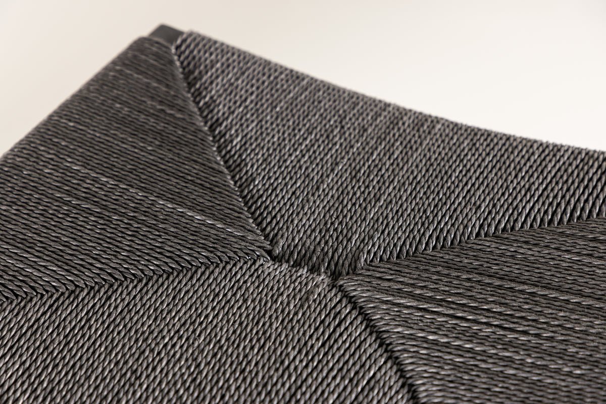 2er sæt - Barstol Simon en kombination af stål og sejlgarn