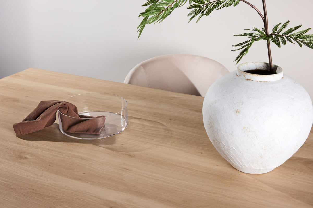 Spisebord Belluno – rektangulært bord 210 × 100 cm i Whitewash