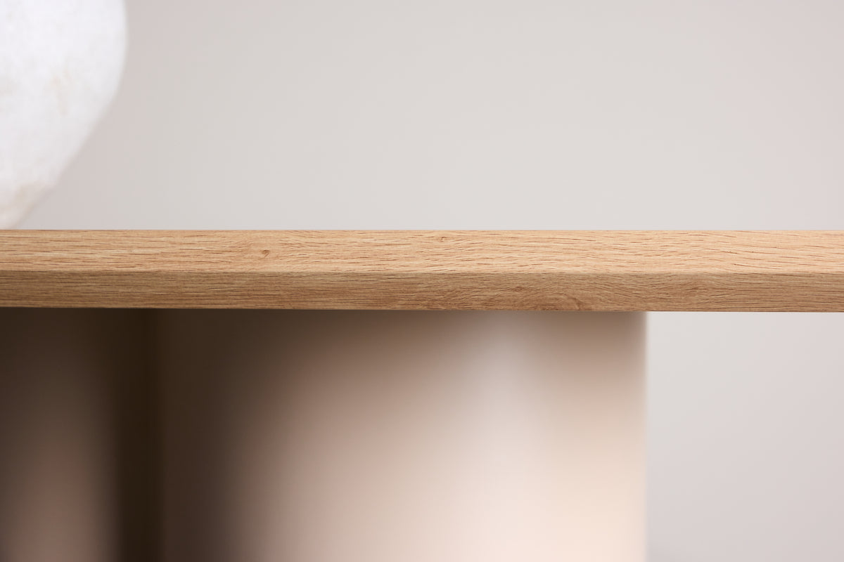 Spisebord Belluno – rektangulært bord 210 × 100 cm i Whitewash