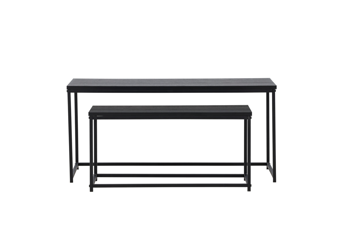 Couchtisch Fernando - in Holzoptik mit Stahlgestell