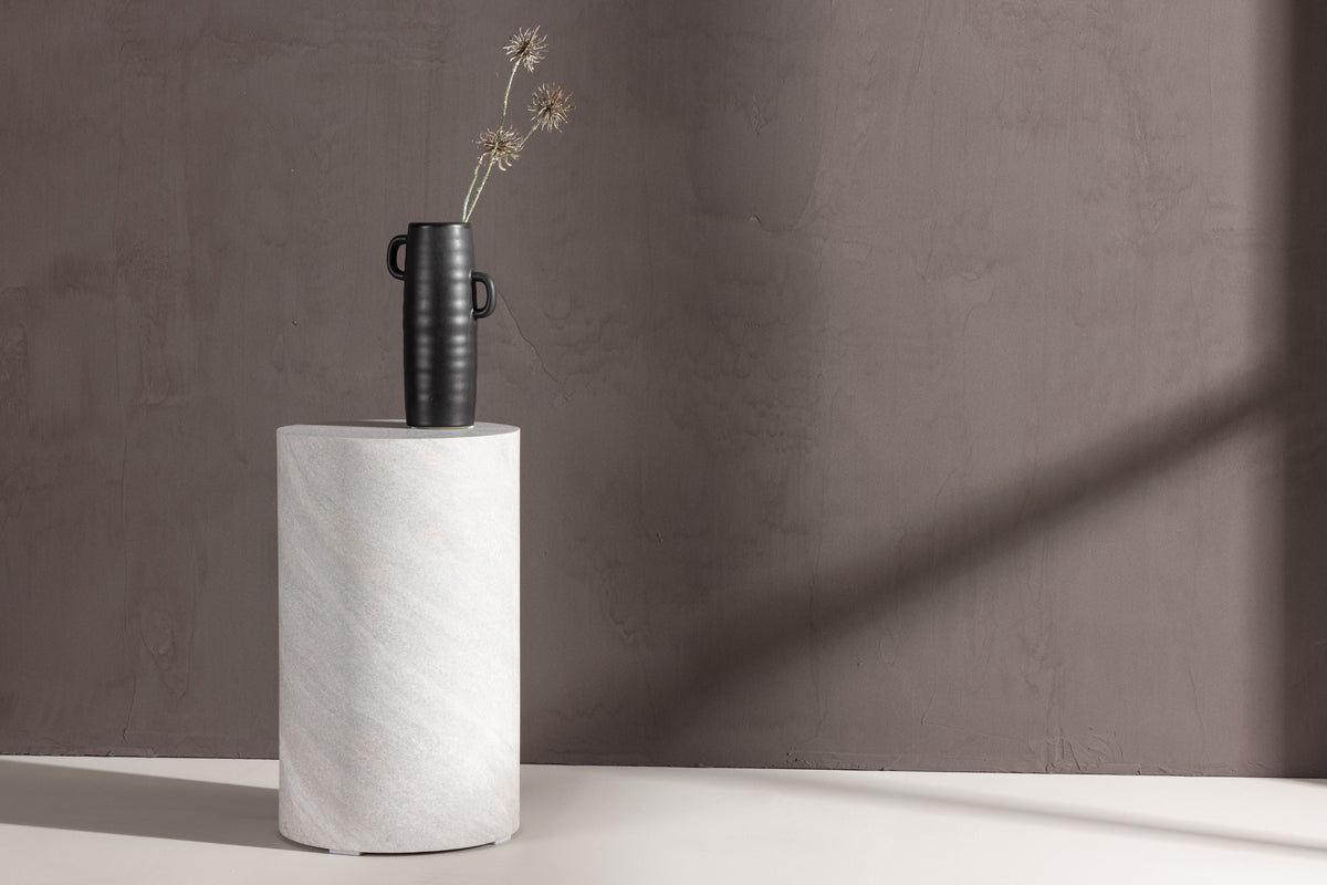 Sofabord/Sidebord Marlo - Cylindrisk form i grå