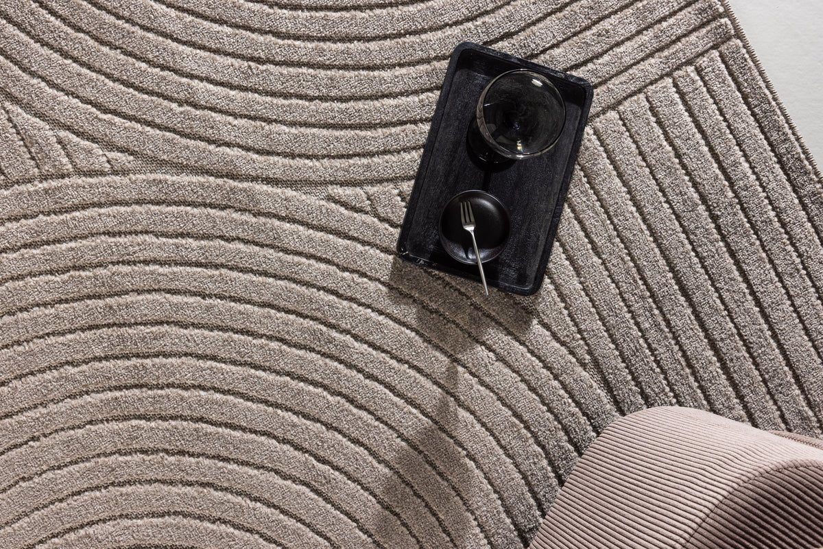 Tæppe Nero - i forskellige farver af polypropylen og uld