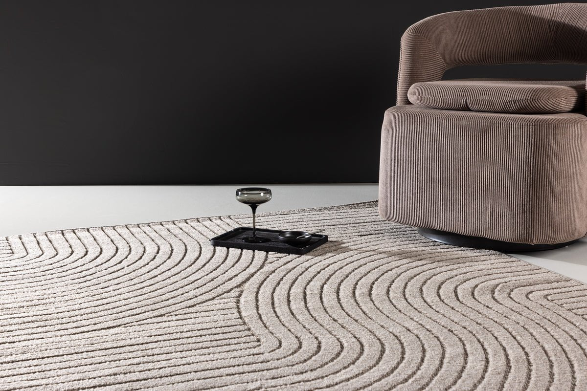 Tæppe Nero - i forskellige farver af polypropylen og uld