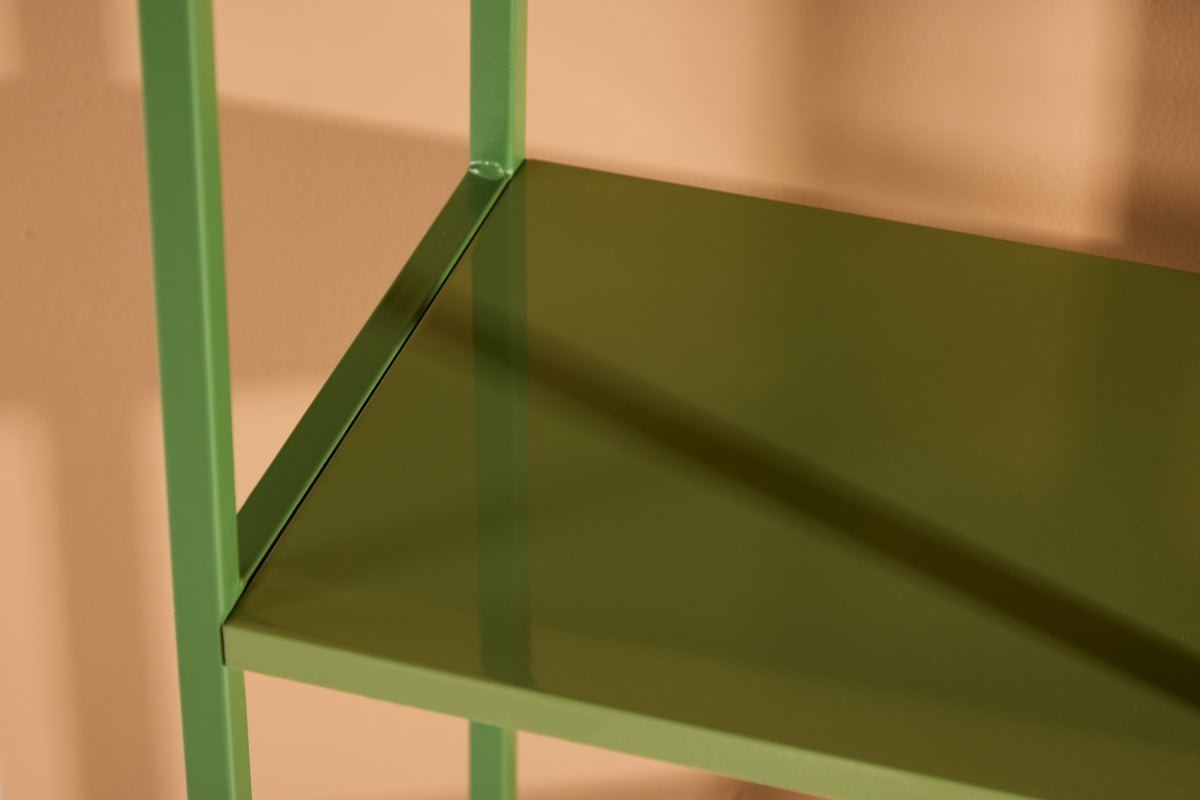 Regal Livorno – kompakt stålreol i Grøn