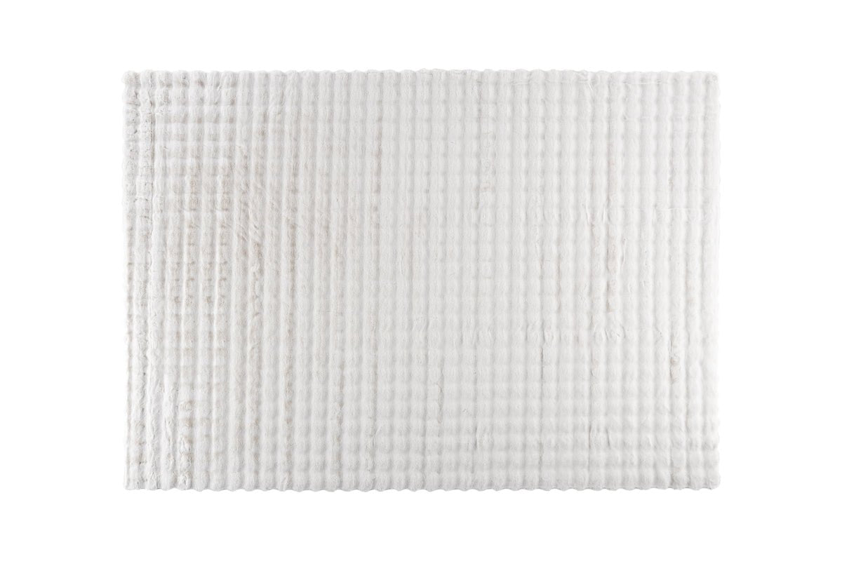 Tæppe Niva – i to farver af polyester & velourlæder