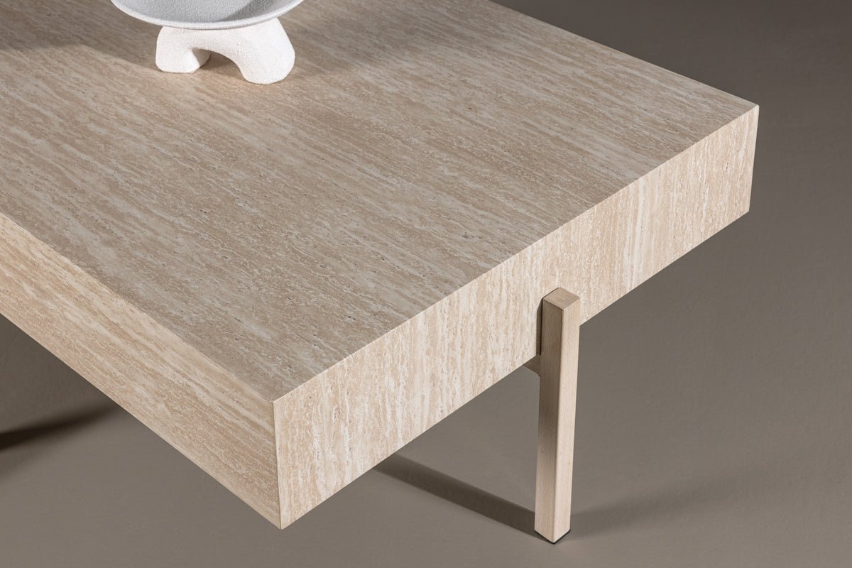 Couchtisch Wadera - mit versetzten Beinen