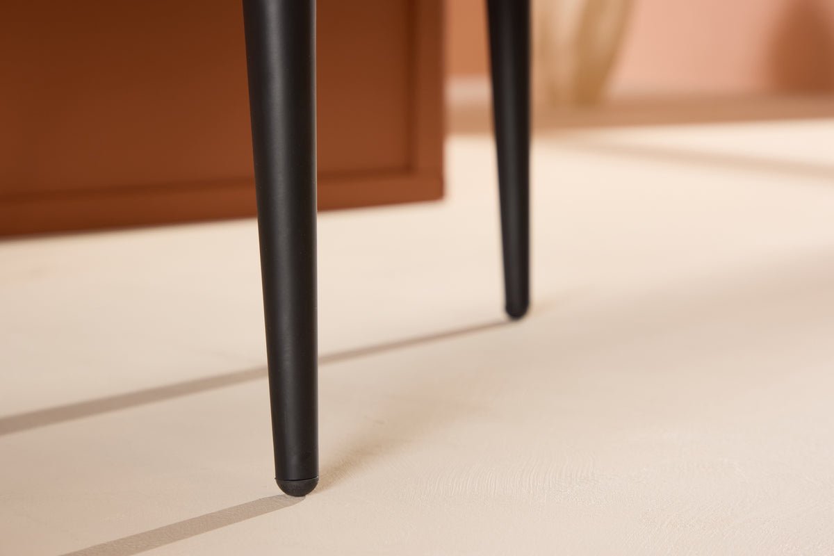 Lænestol Sunny - med gul fløjlsbetræk