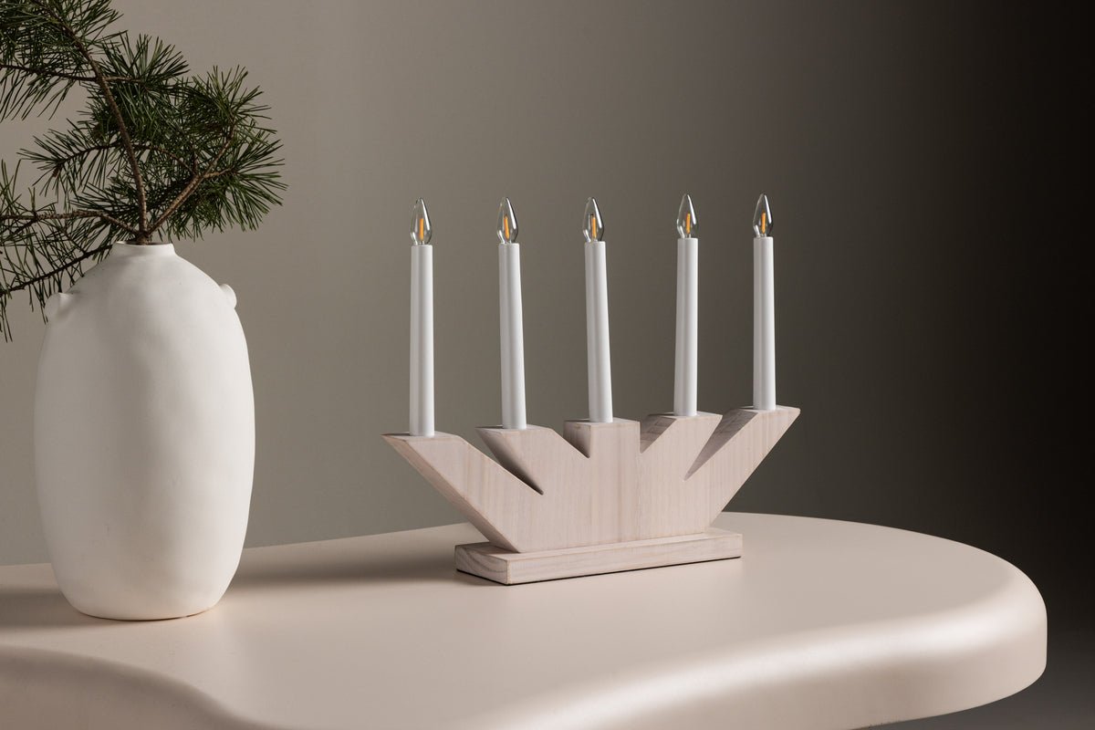 Weihnachtsbeleuchtung Alvra - stimmungsvoller Adventskerzenhalter