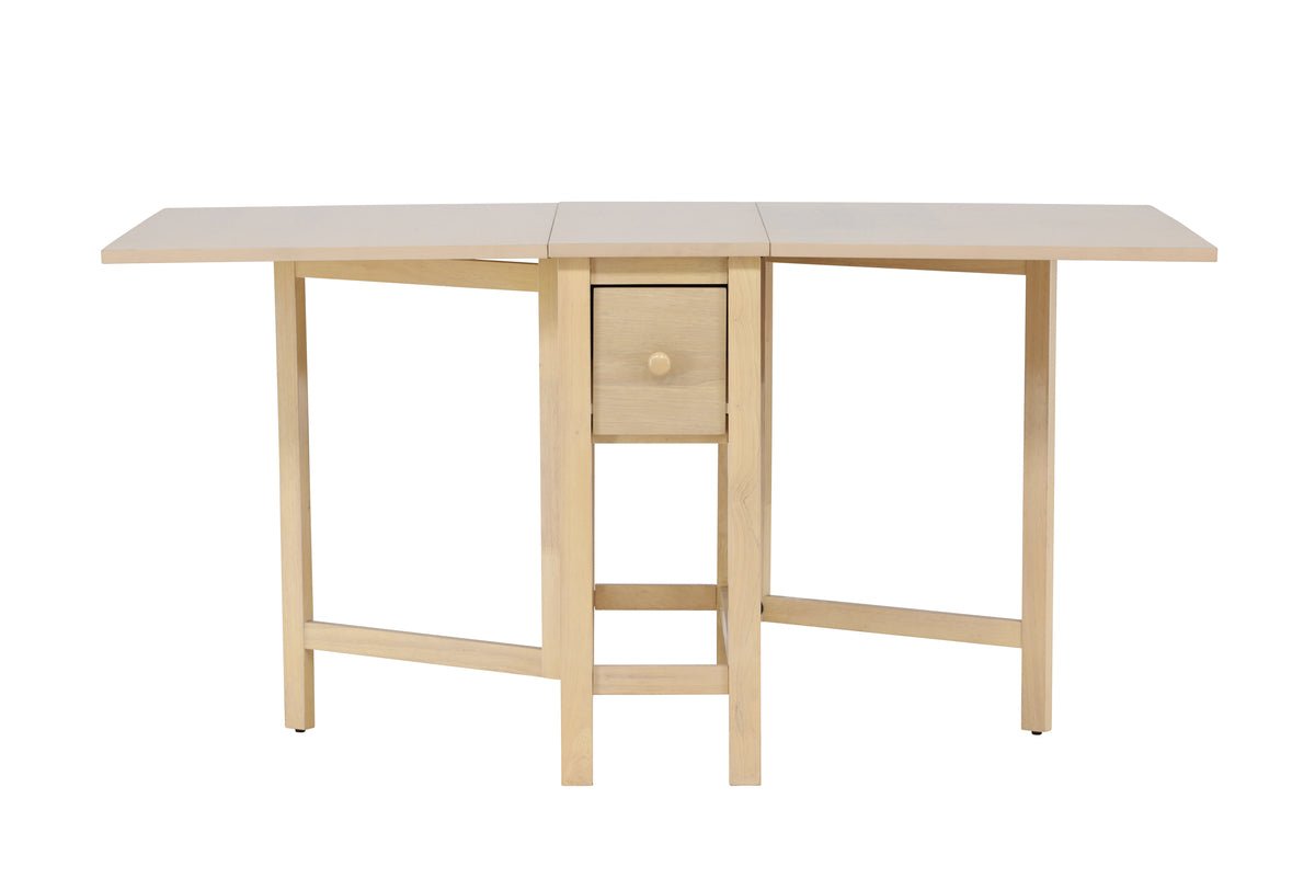 Spisebord Martha - rektangulært udtrækkeligt spisebord, hvidolieret